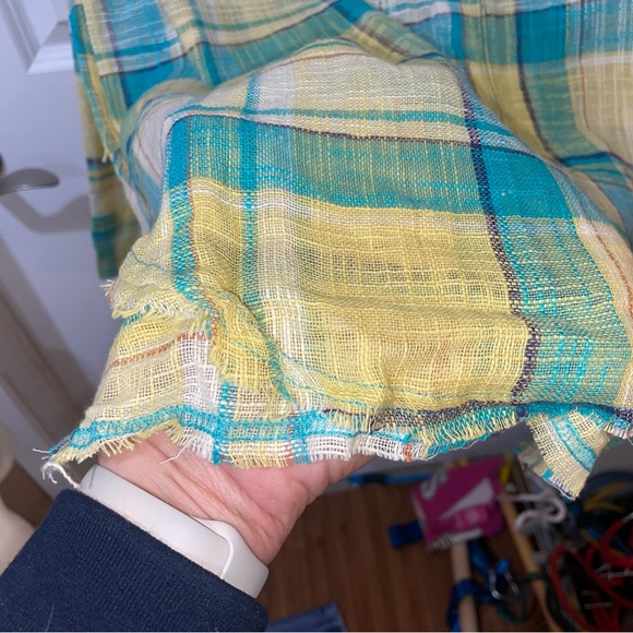 Yellow Plaid Button Shirt - Picture 6 of 6